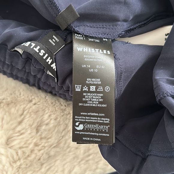 Whistles Madison Pocket Detail Trouser NWT Size 10 US - Picture 9 of 12